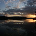 Sonnenuntergang in Smaland (Schweden)