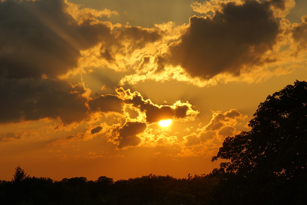 Sonnenuntergang in Solingen