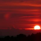 Sonnenuntergang in Solingen-Höhscheid am 9. Juli 2007 (3)