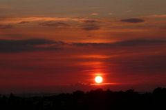 Sonnenuntergang in Solingen-Höhscheid am 9. Juli 2007 (6)