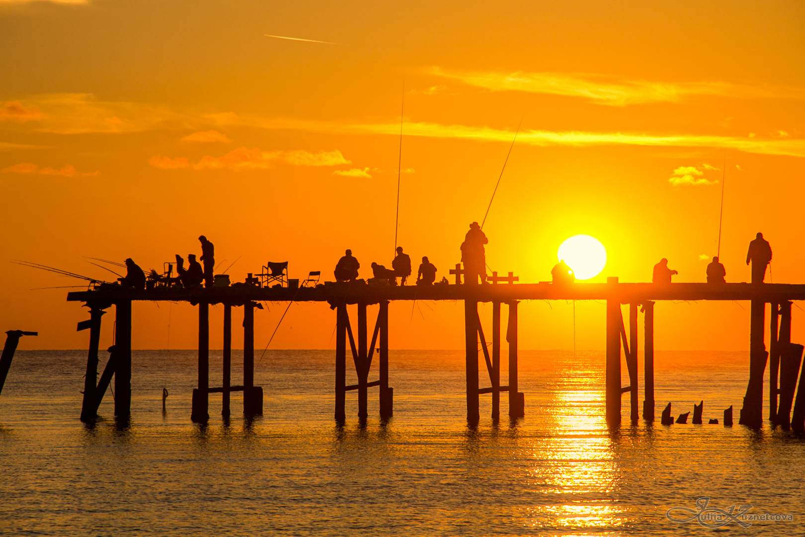 Sonnenuntergang in Sotschi