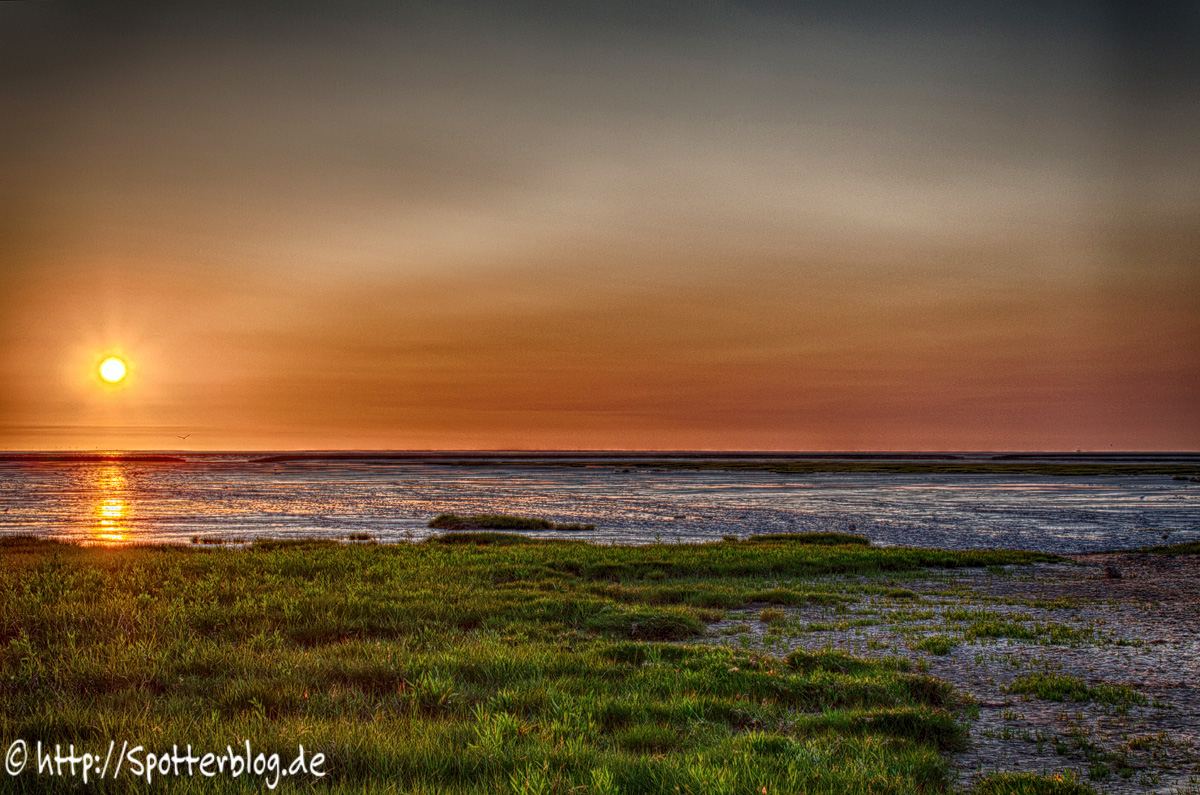 Sonnenuntergang in Spieka-Neufeld