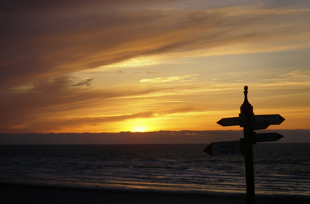 Sonnenuntergang in Spiekeroog