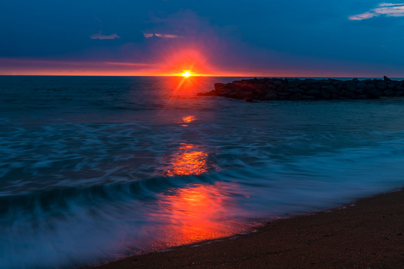 Sonnenuntergang in Sri Lanka