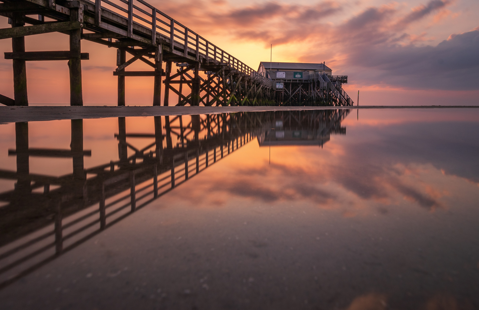 Sonnenuntergang in St. Peter Ording