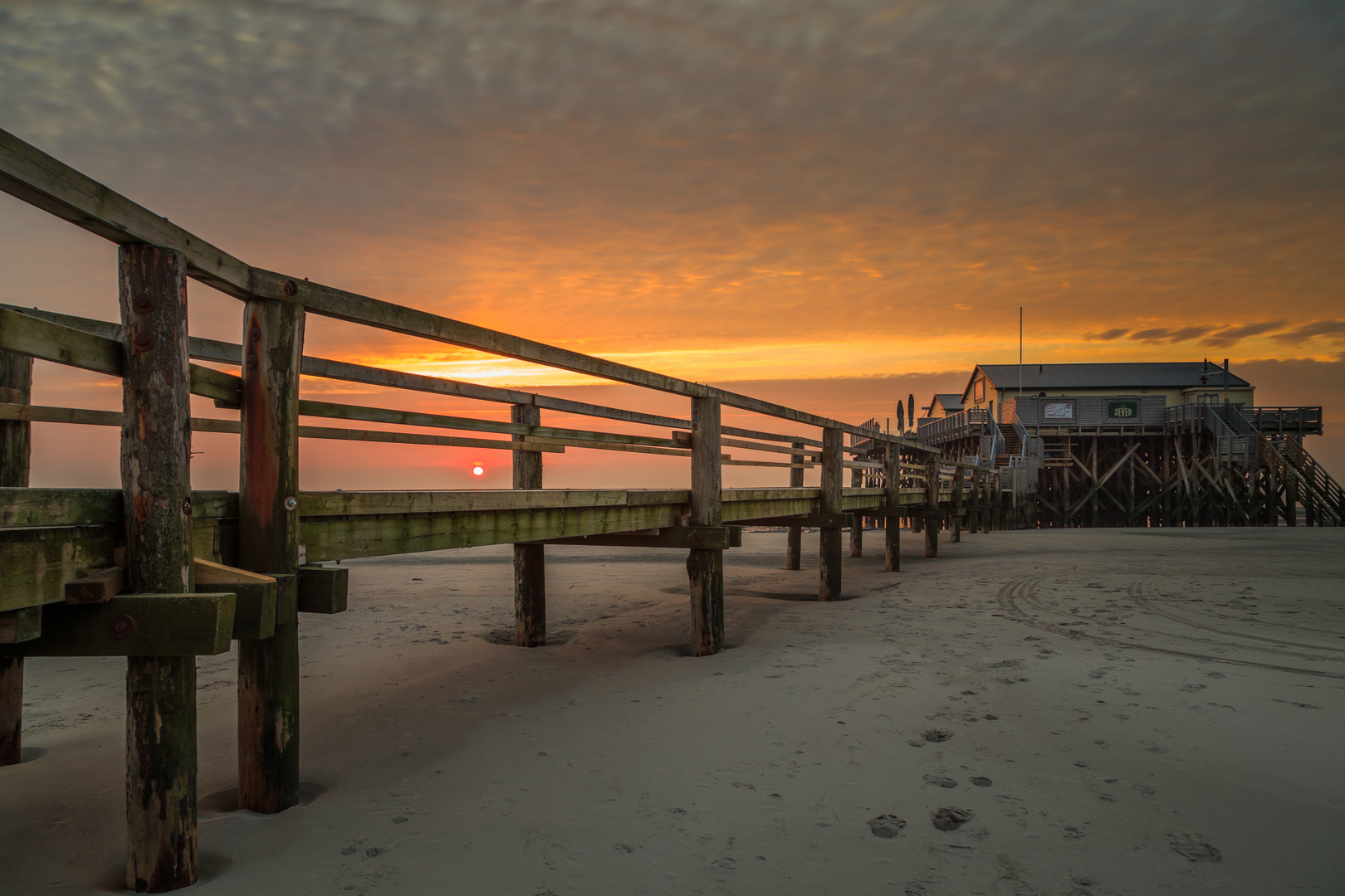 Sonnenuntergang in St. Peter Ording