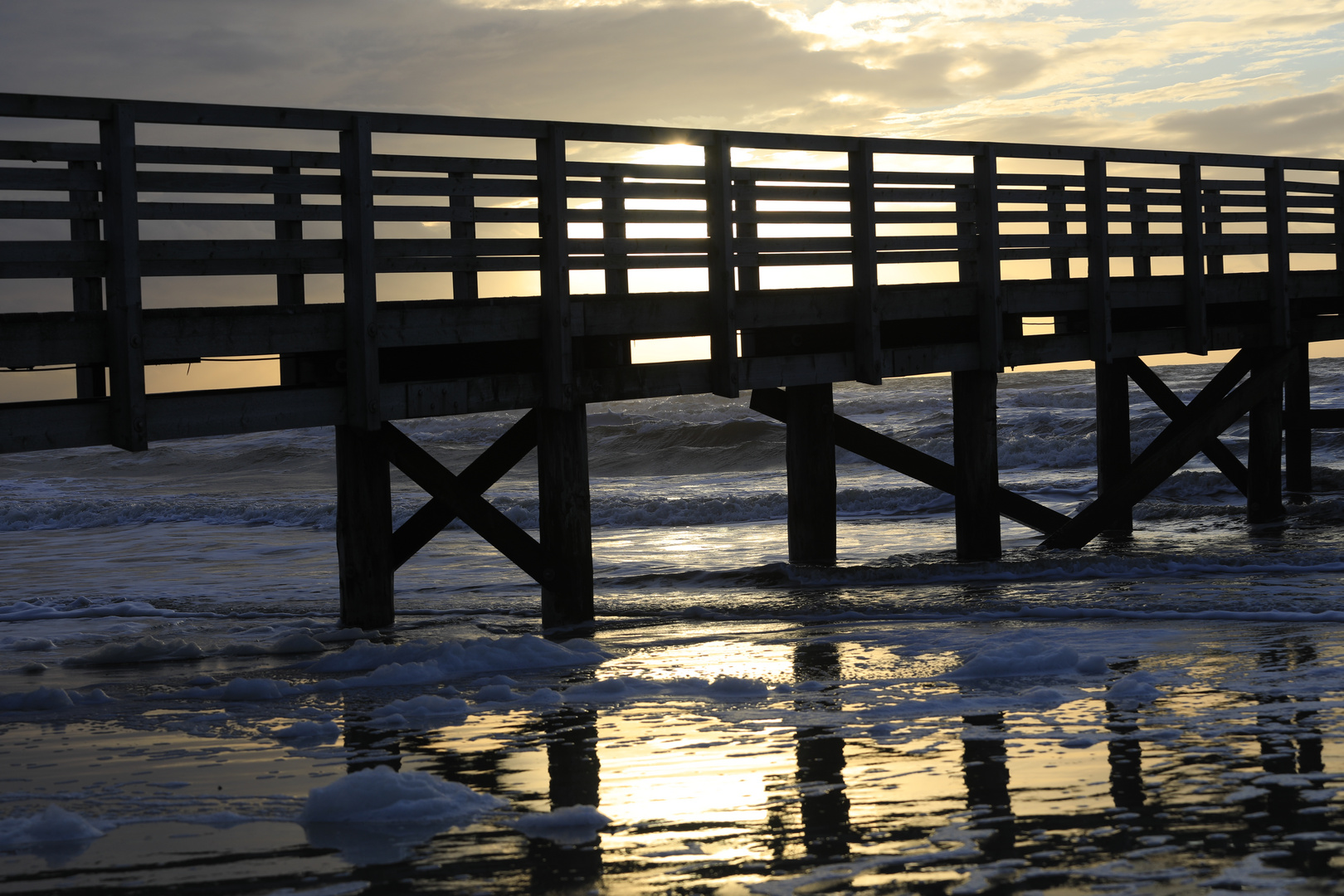 Sonnenuntergang in St Peter Ording 