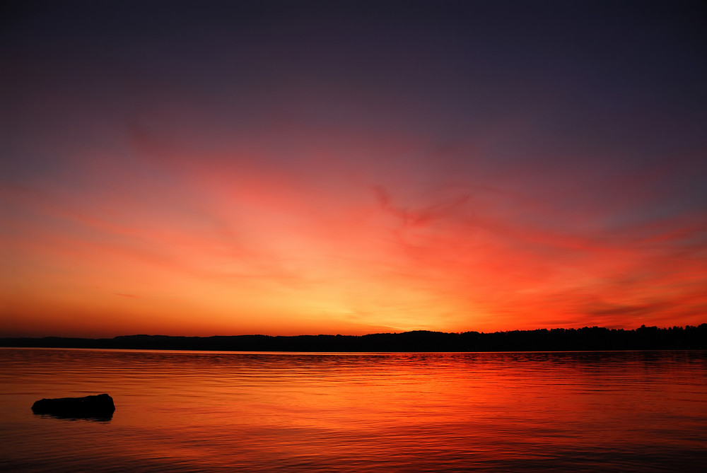 Sonnenuntergang in Starnberg