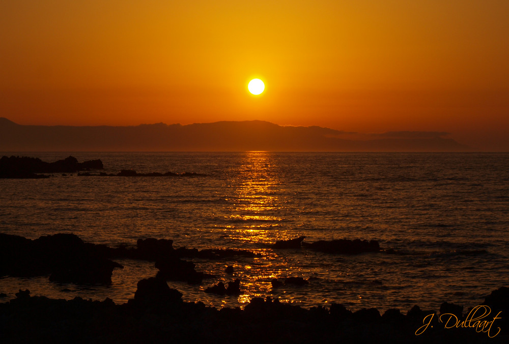 Sonnenuntergang in Stavros (West Kreta)