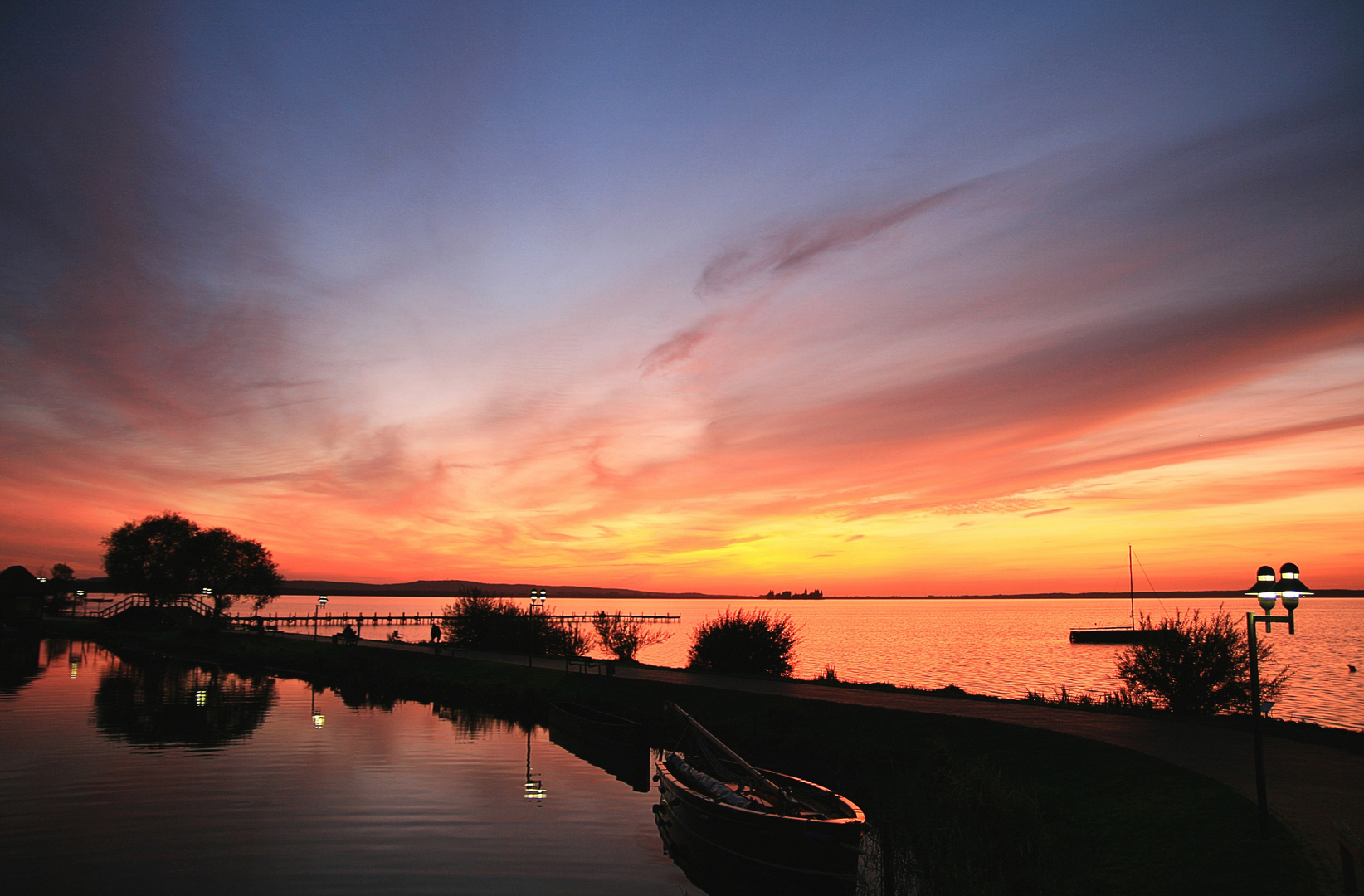 Sonnenuntergang in Steinhude