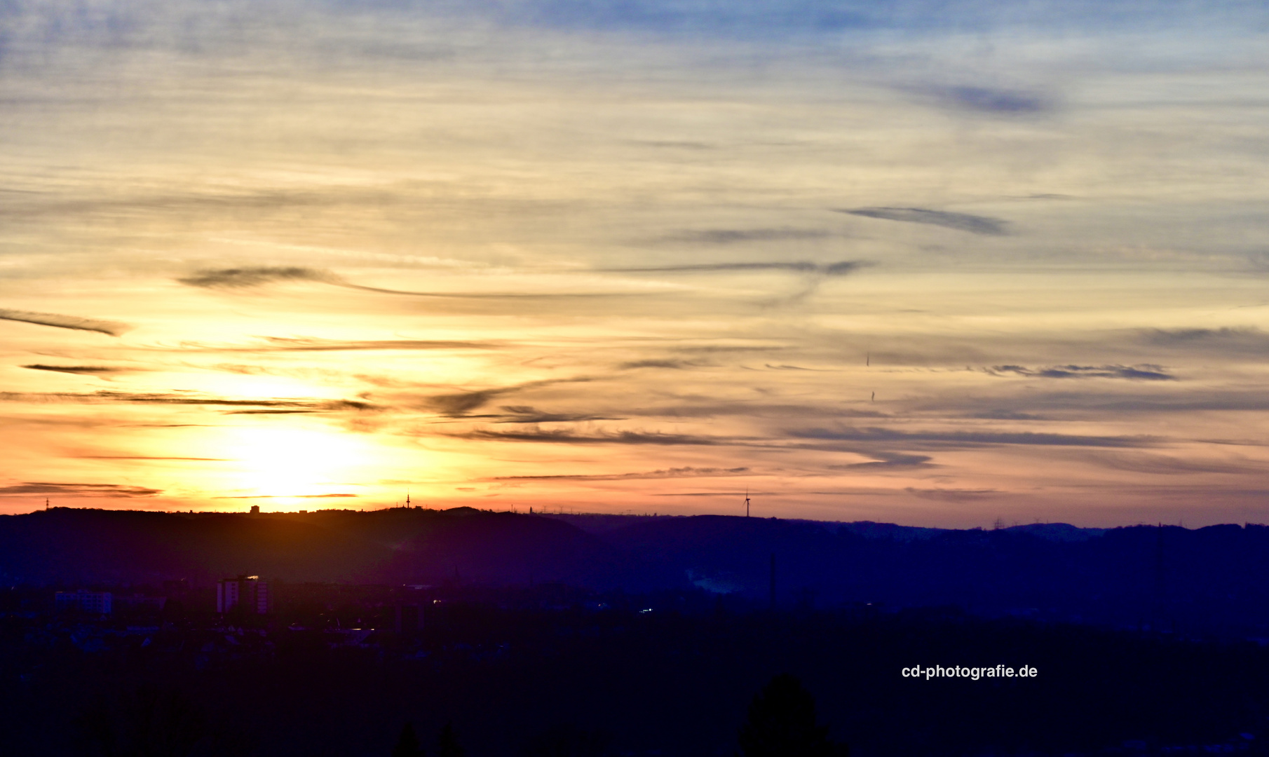 Sonnenuntergang in Stiepel