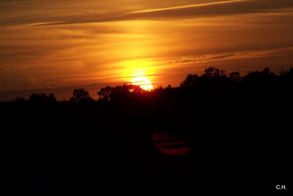 Sonnenuntergang in Stiepel