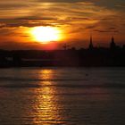 Sonnenuntergang in Stockholm