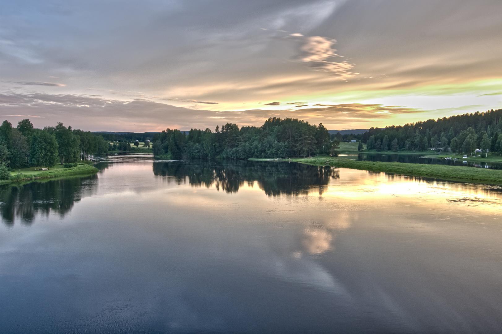 Sonnenuntergang in Stöde