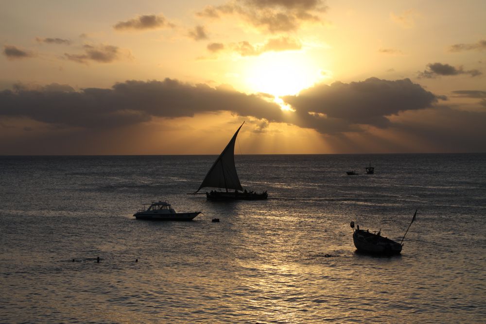 Sonnenuntergang in Stone Town 