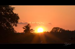 Sonnenuntergang in Storkow