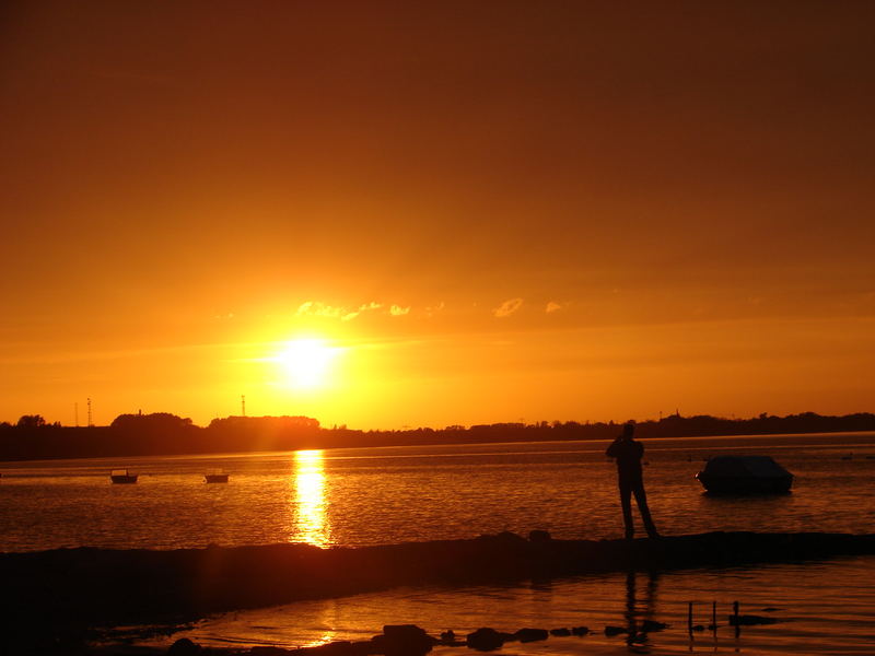 Sonnenuntergang in Stralsund