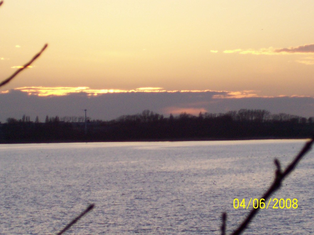 Sonnenuntergang in Stralsund drei