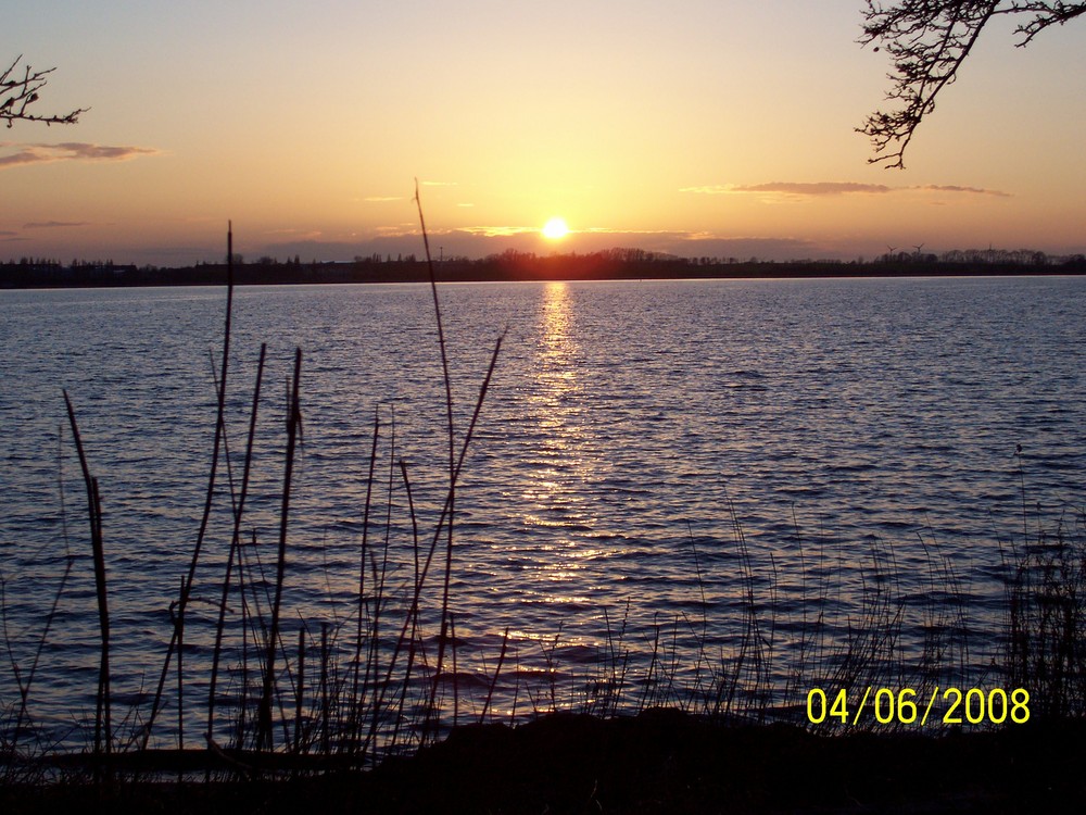 Sonnenuntergang in Stralsund zwei