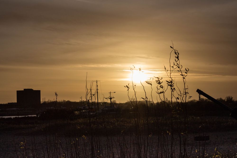 Sonnenuntergang in Strande