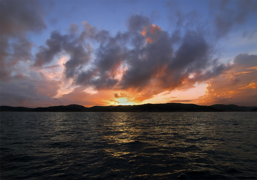 Sonnenuntergang in Süd-Norwegen