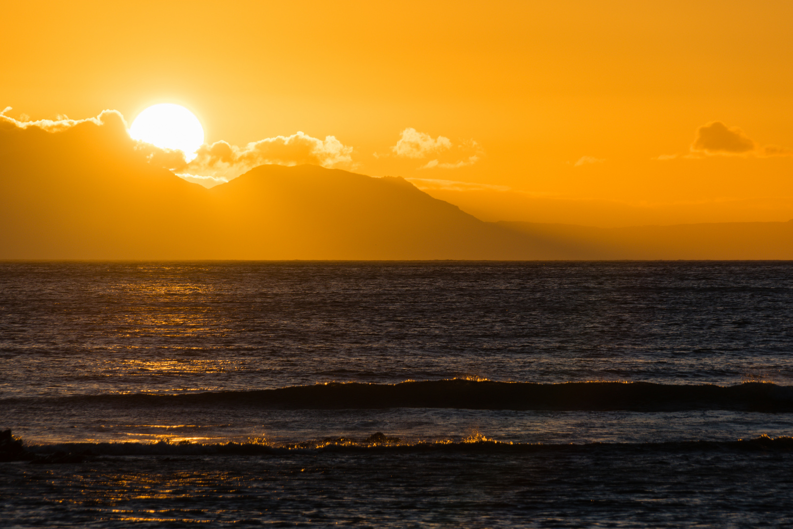 Sonnenuntergang in Südafrika