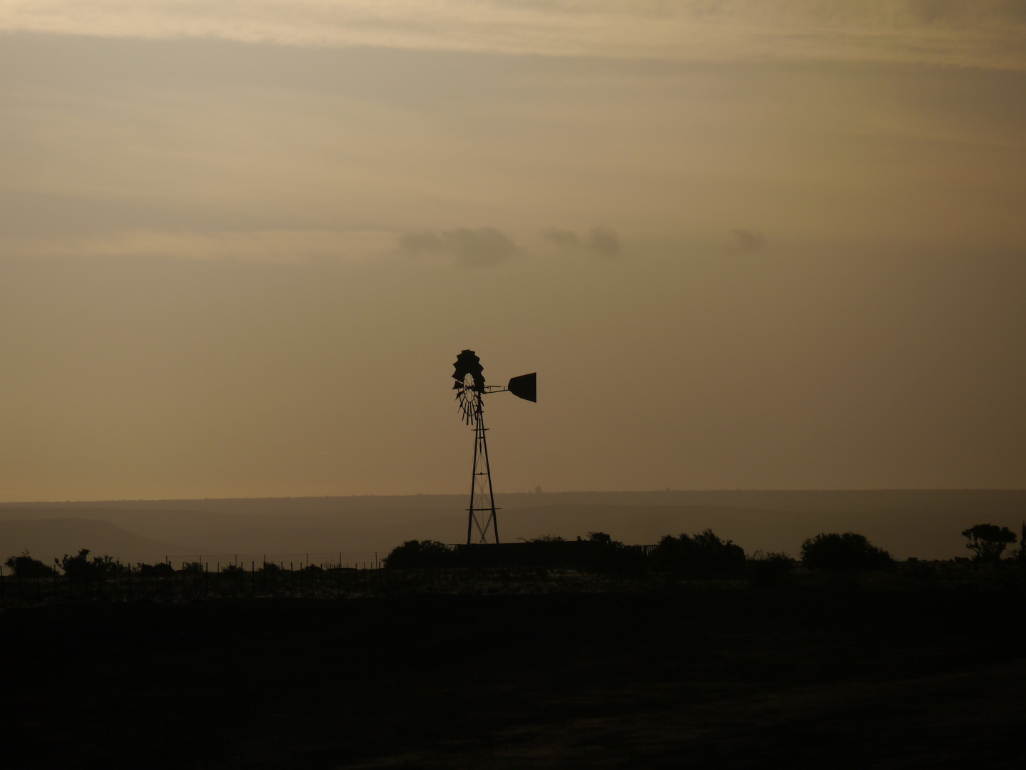 Sonnenuntergang in Südafrika