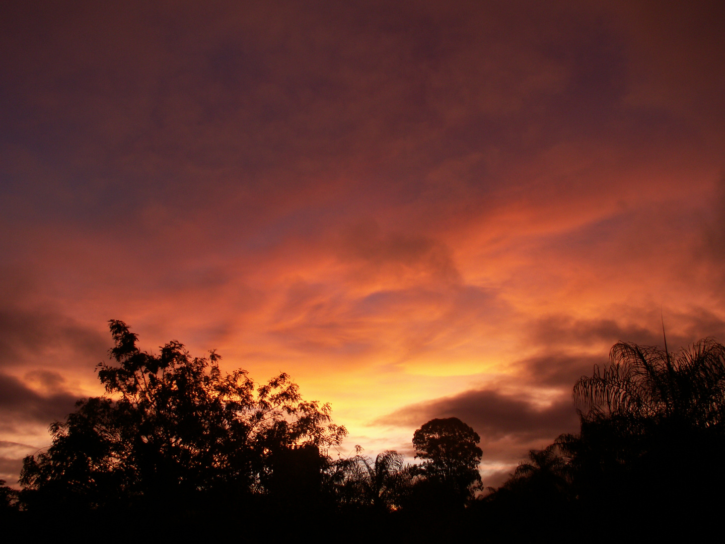 Sonnenuntergang in Südamerika