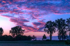 Sonnenuntergang in Südbaden 