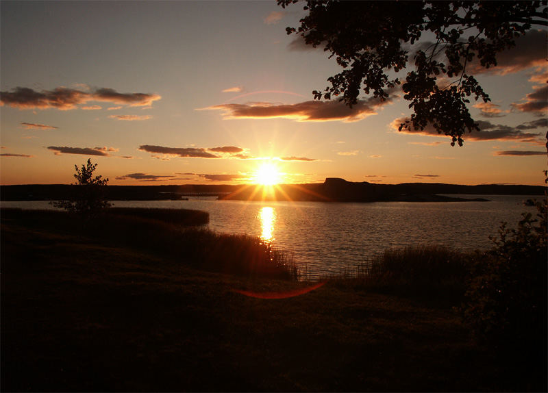 Sonnenuntergang in Südnorwegen