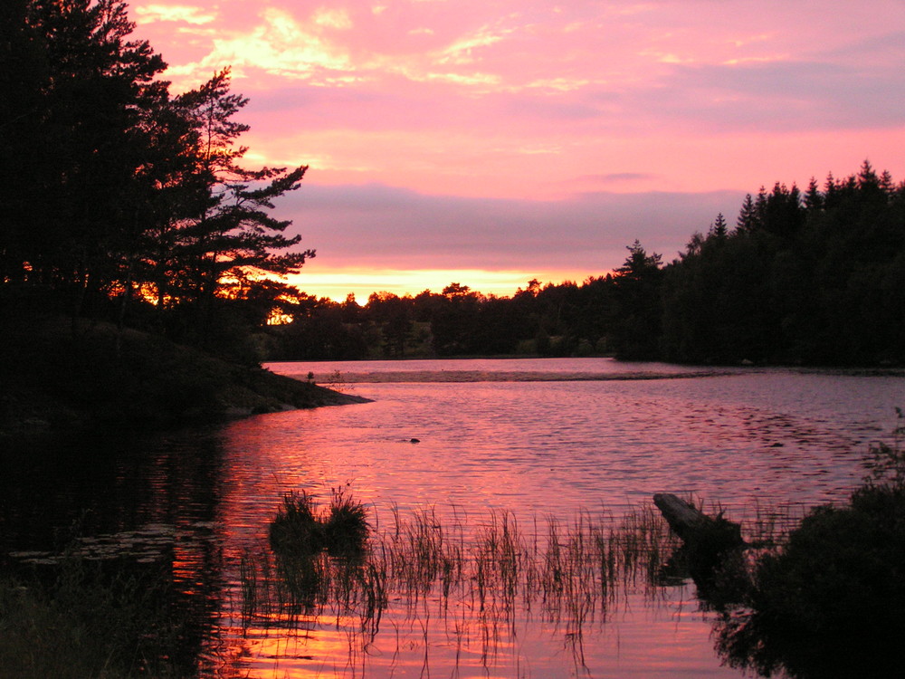 Sonnenuntergang in Südnorwegen