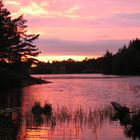 Sonnenuntergang in Südnorwegen