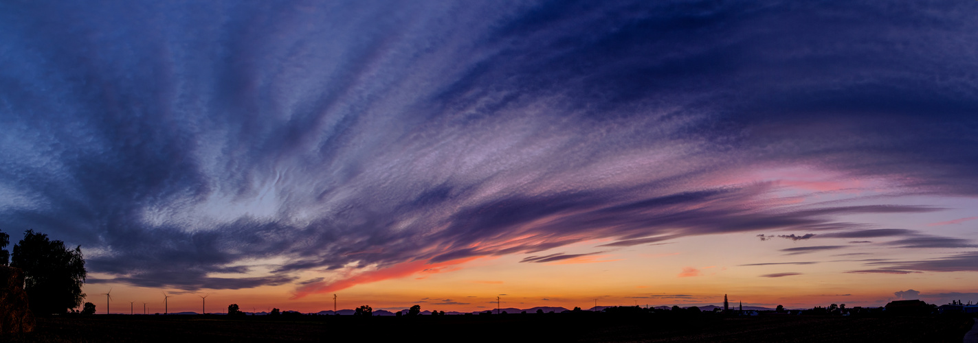 Sonnenuntergang in Südpfalz