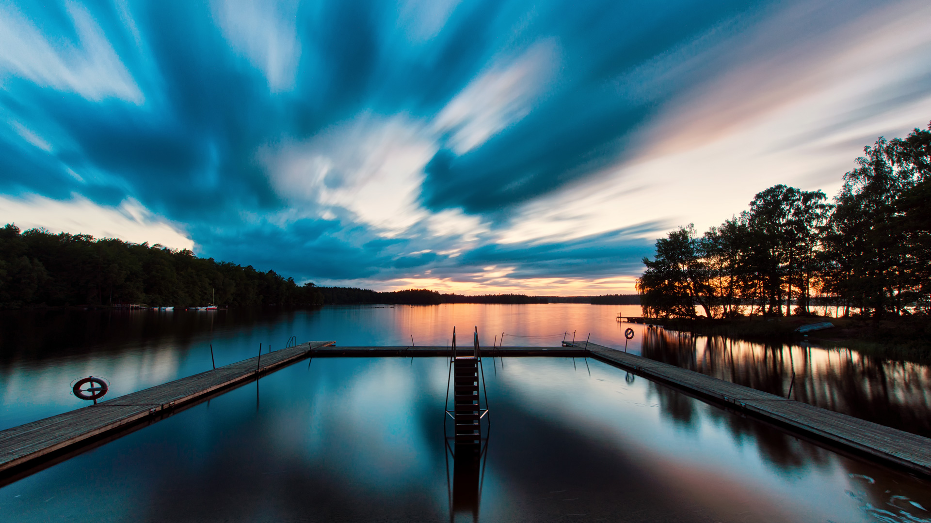 Sonnenuntergang in Südschweden