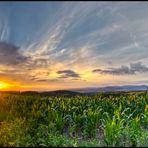 Sonnenuntergang in Südthüringen