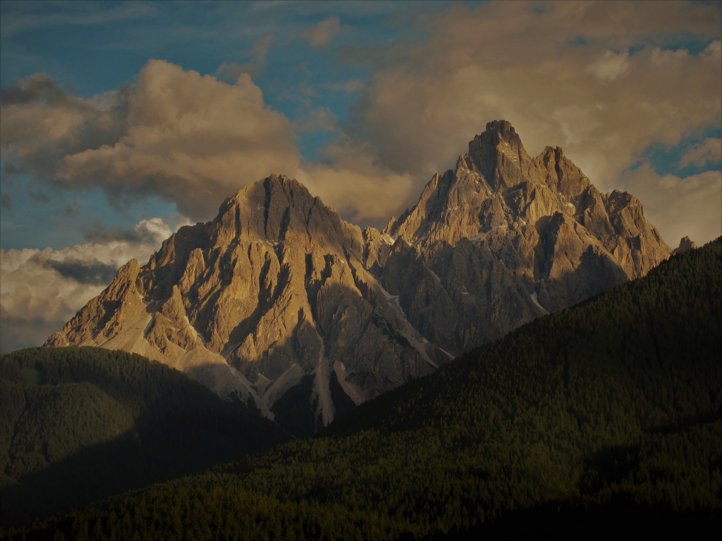 Sonnenuntergang in Südtirol