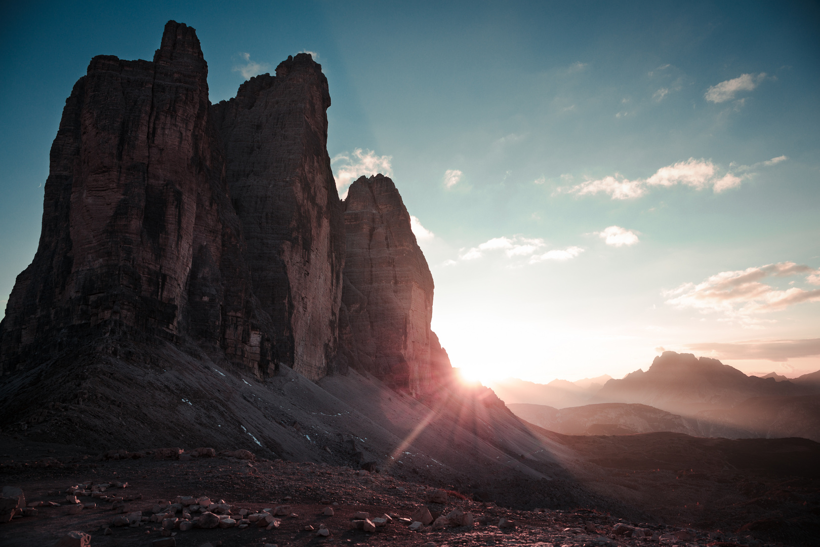 Sonnenuntergang in Südtirol 