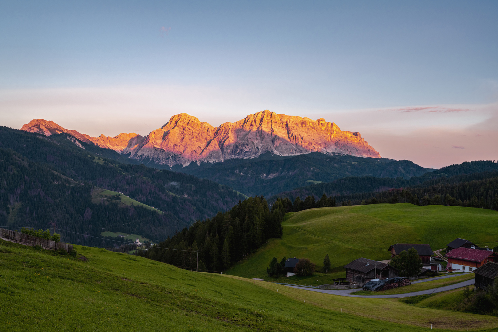 Sonnenuntergang in Südtirol