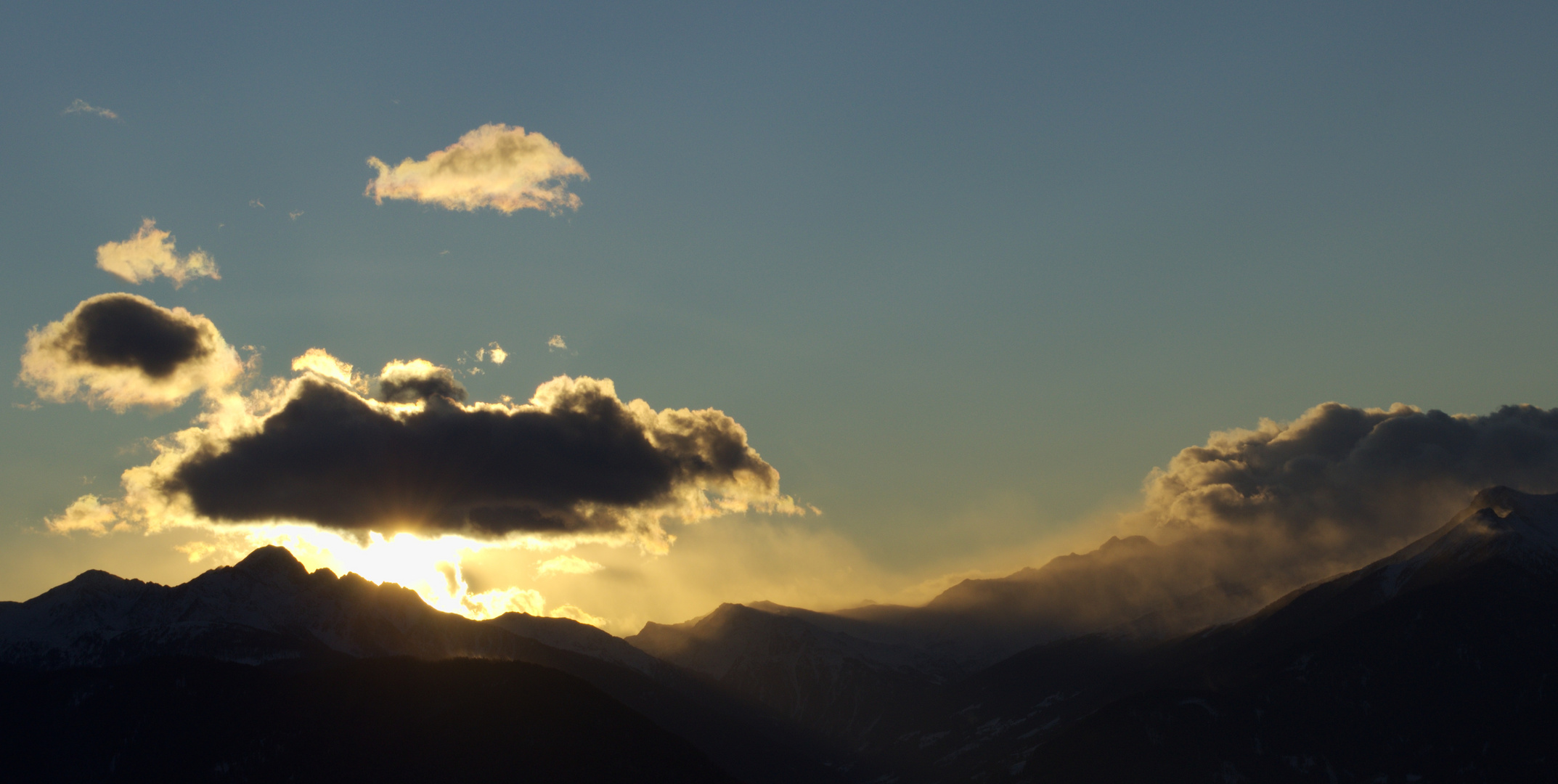 Sonnenuntergang in Südtirol