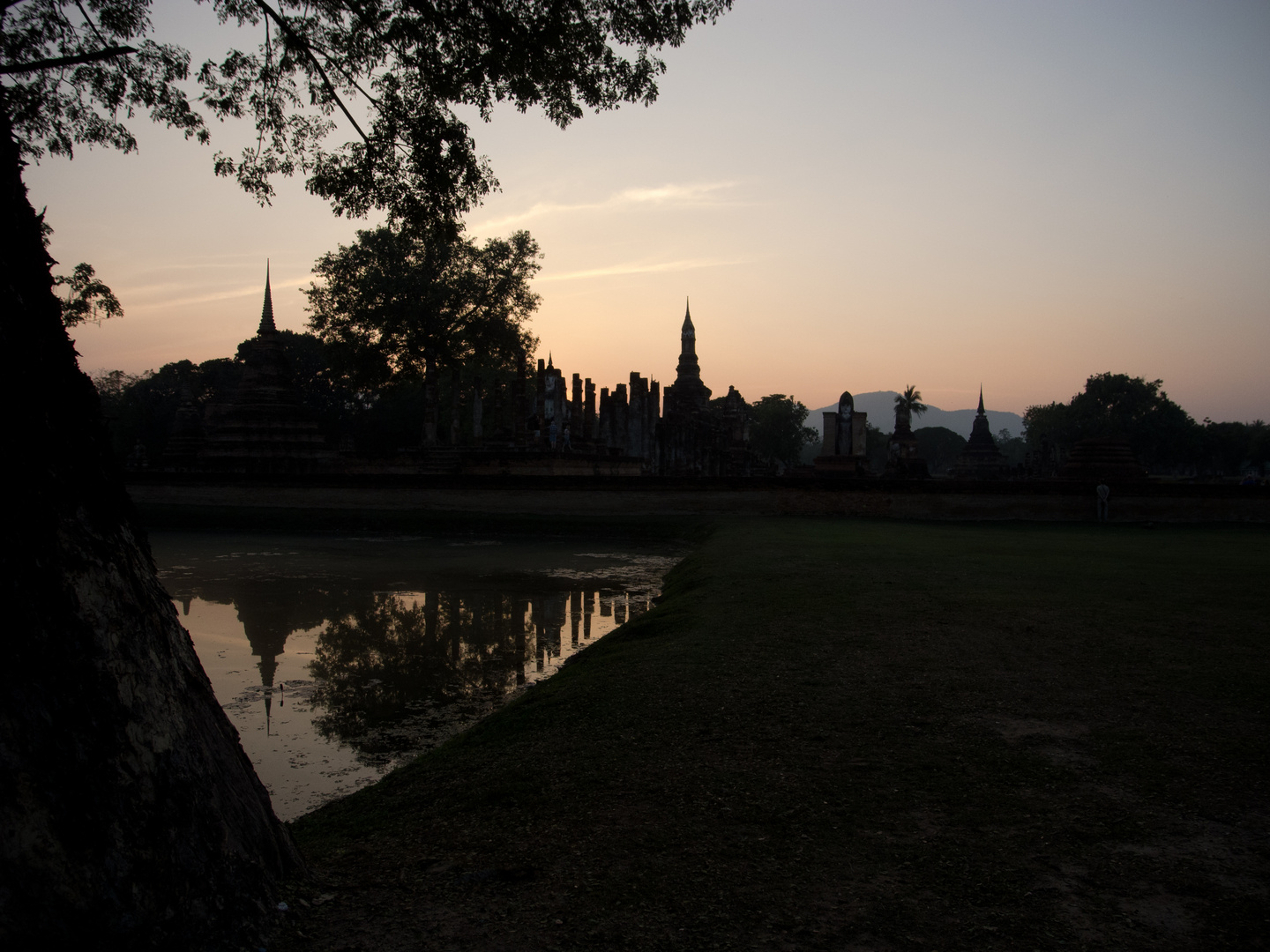 Sonnenuntergang in Sukhothai