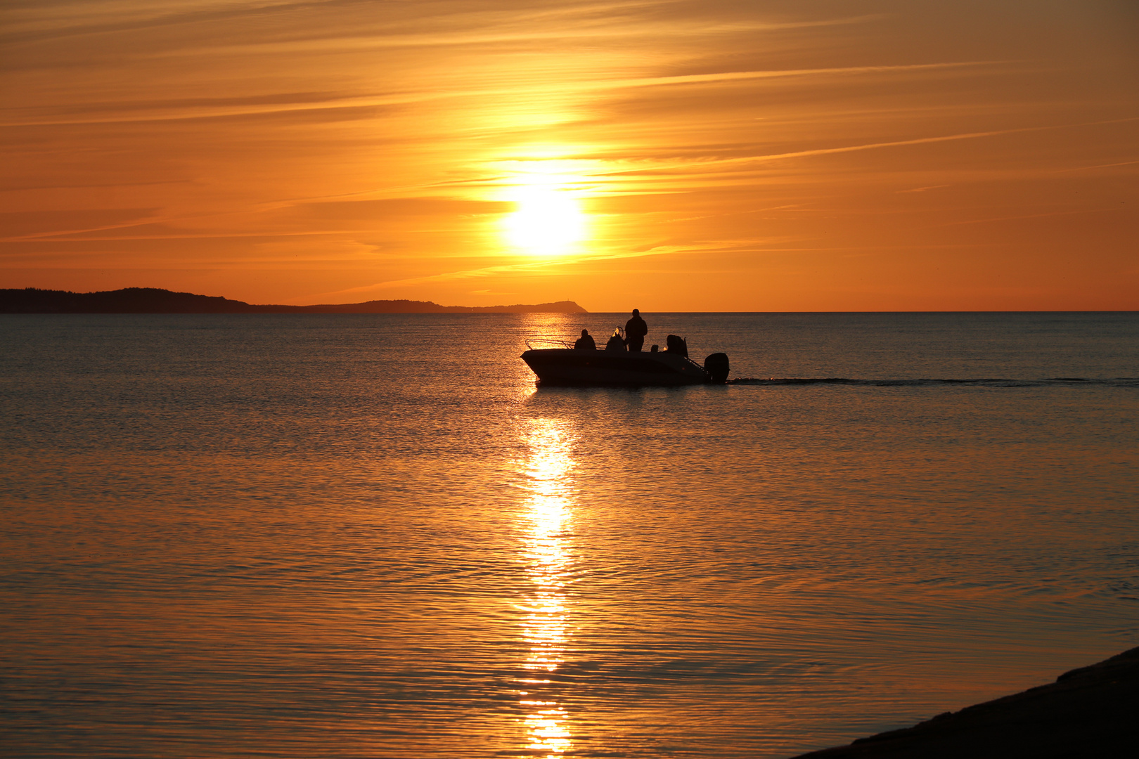 Sonnenuntergang in Swinemünde