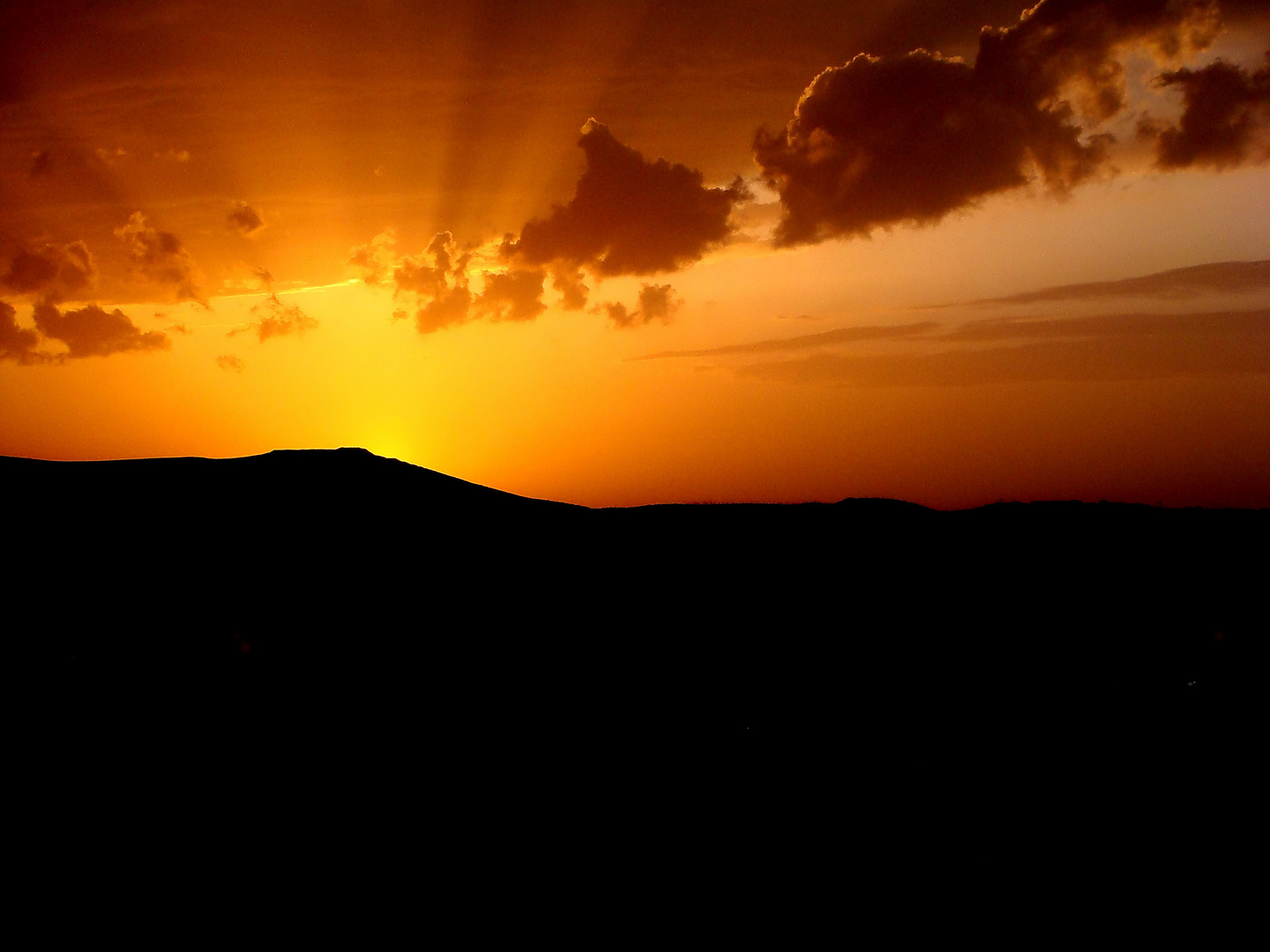 Sonnenuntergang in Tabriz