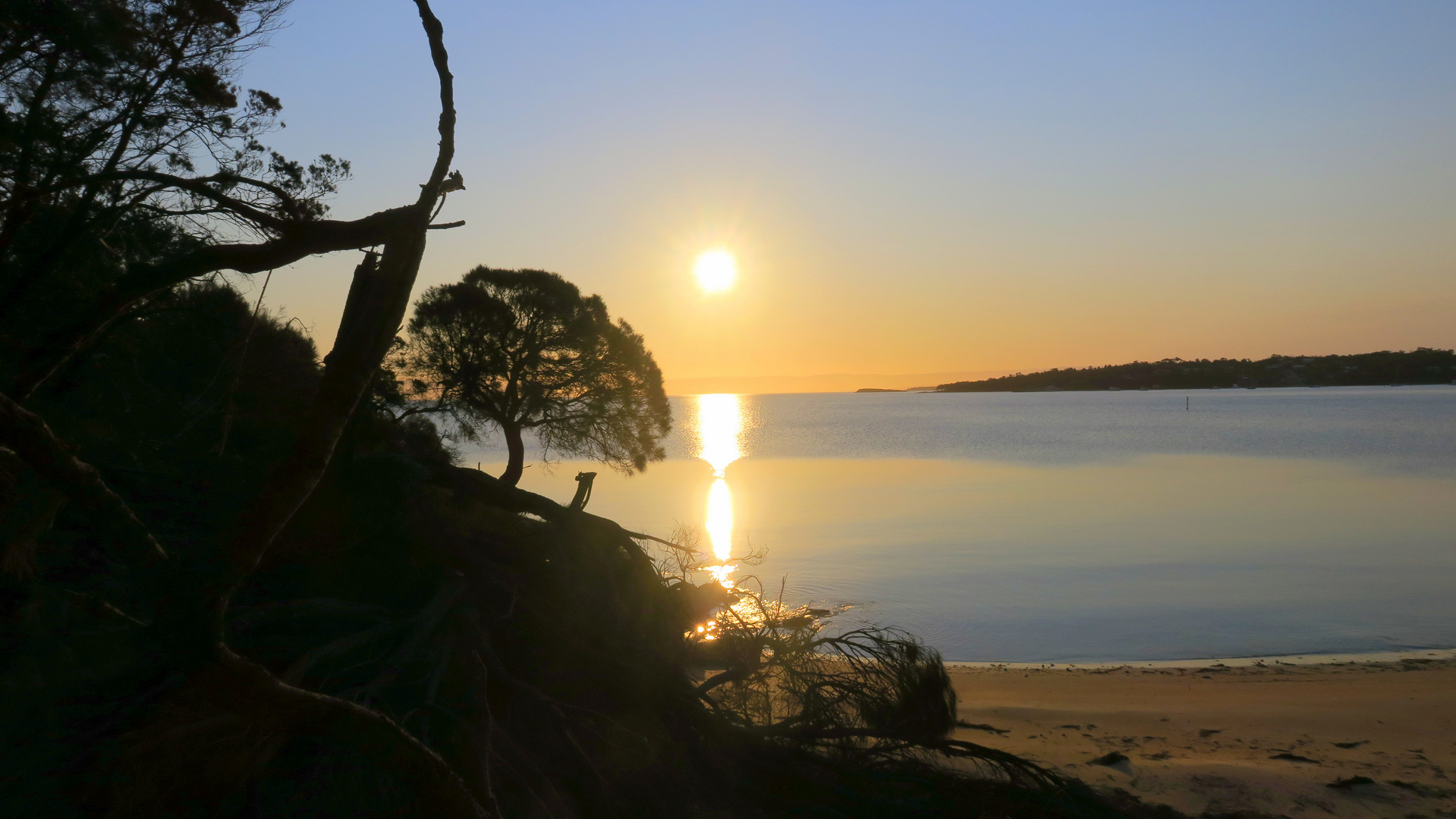 Sonnenuntergang in Tasmanien