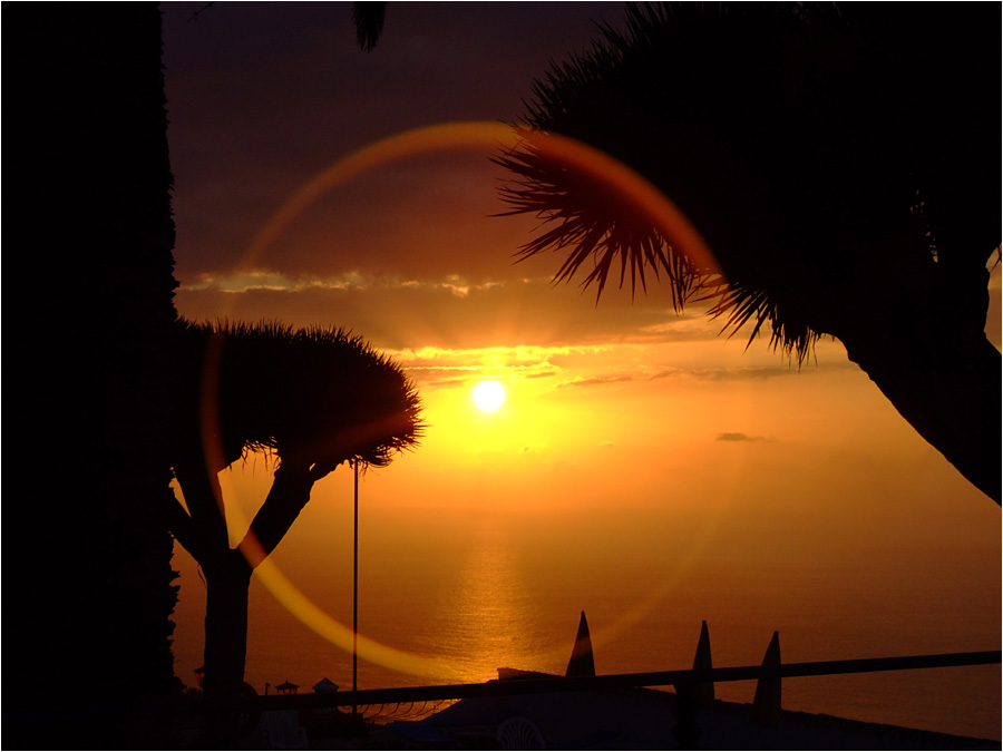 Sonnenuntergang in Teneriffa bei Tacoronte