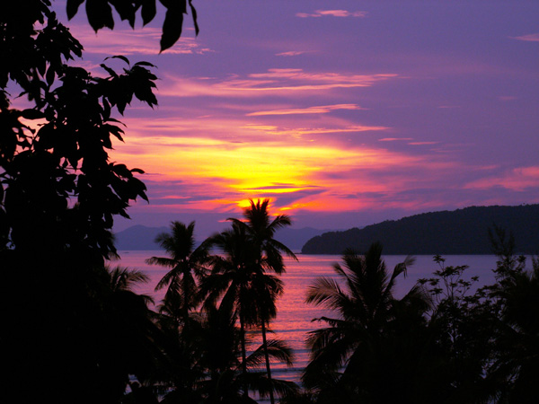 Sonnenuntergang in Thailand