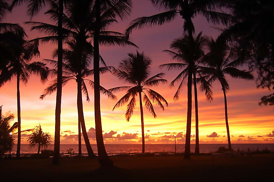 Sonnenuntergang in Thailand