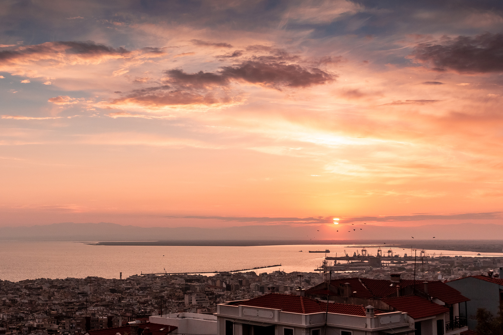 Sonnenuntergang in Thessaloniki