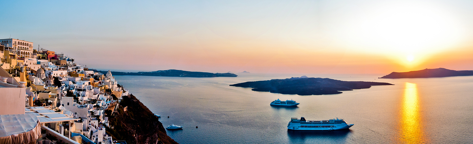 Sonnenuntergang in Thira