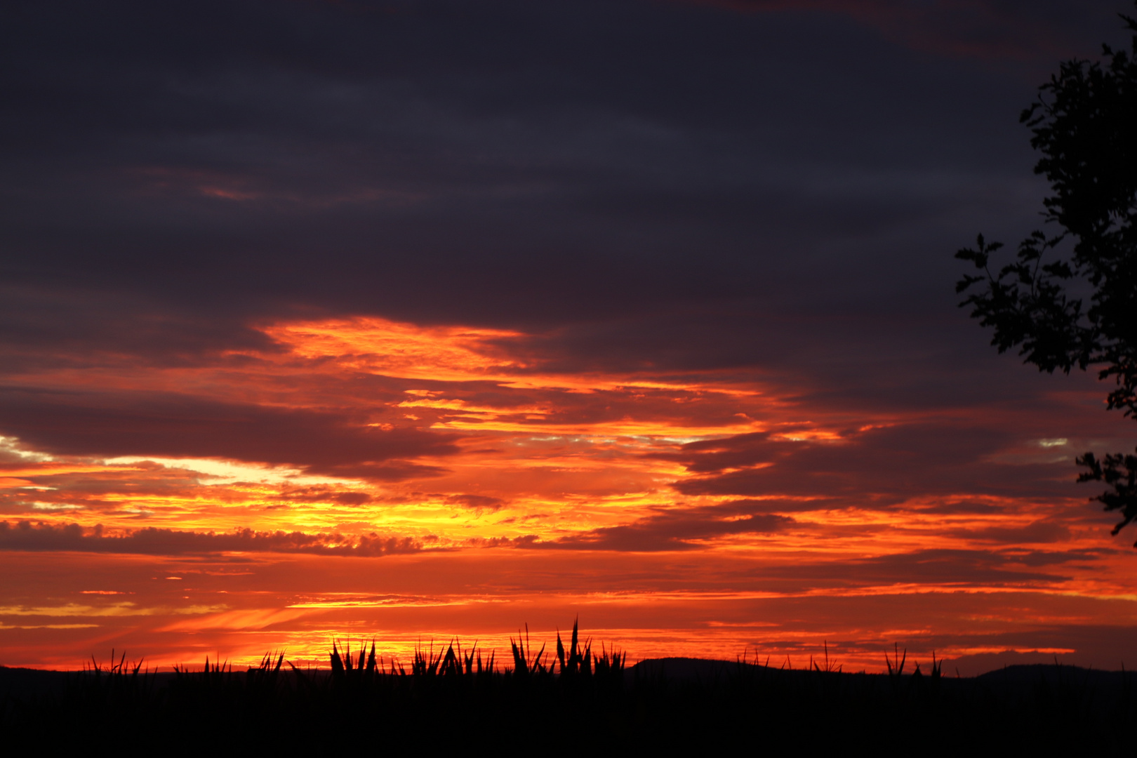 Sonnenuntergang in Thüringem