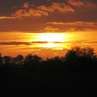 Sonnenuntergang in Thüringen